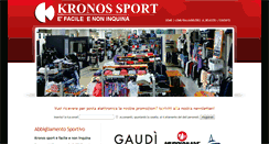 Desktop Screenshot of kronossport.it